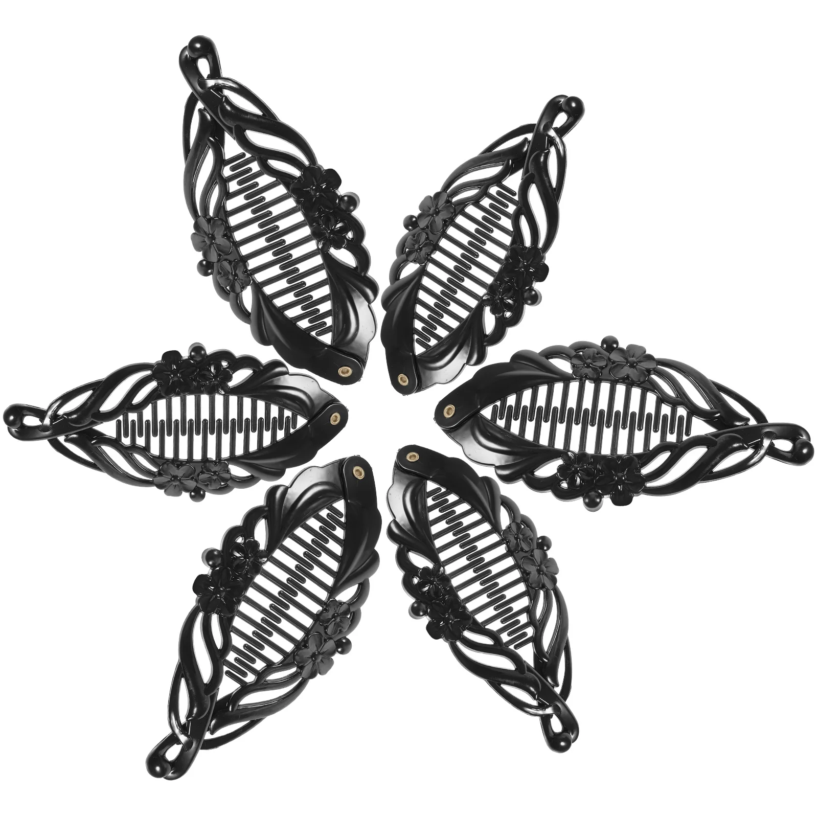 

6 Pcs Hair Clip Barrettes for Women Small Fish Bannana Clips Ornaments Sparkly Girl Accessory Styling