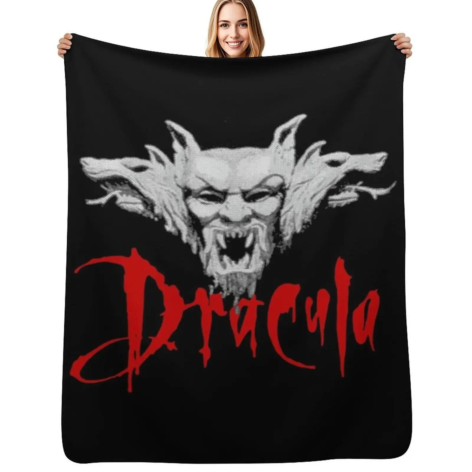 

Dracula Bram Stoker Throw Blanket Camping Travel Shaggy Thermal Blanket