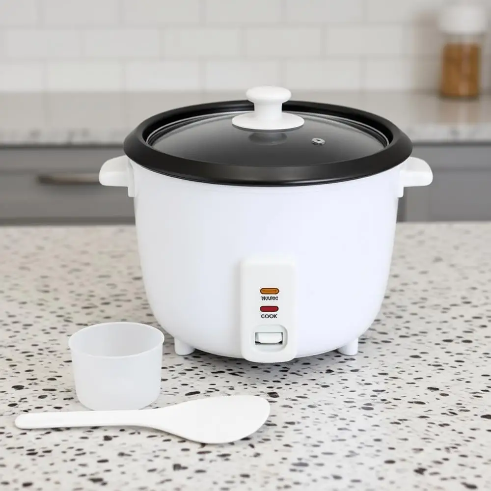 

Электрическая рисоварка с антипригарным покрытием, 8 чаш (насыпной рис), 16 чаш (готовый рис), белая