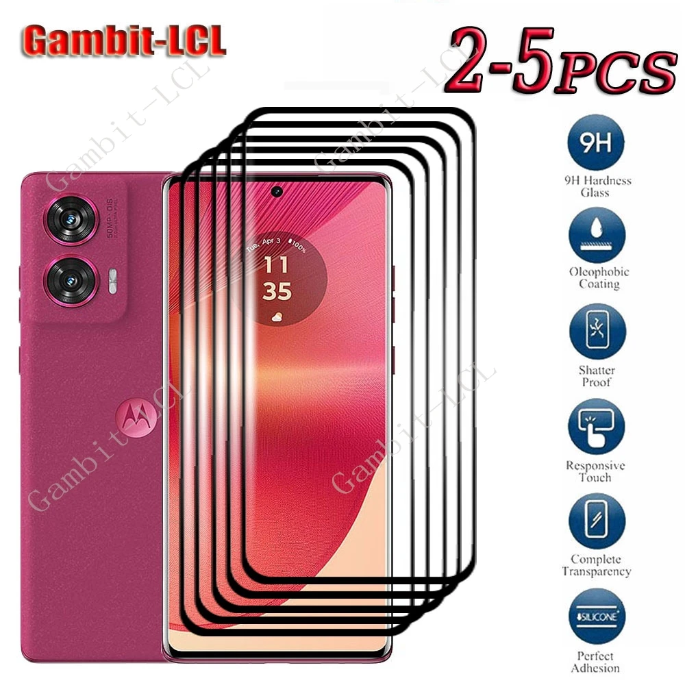 2-5PCS 9H 3D HD Tempered Glass For Motorola Edge (2024) Moto Edge2024 Edge 50 Fusion Screen Protective Protector Cover Film