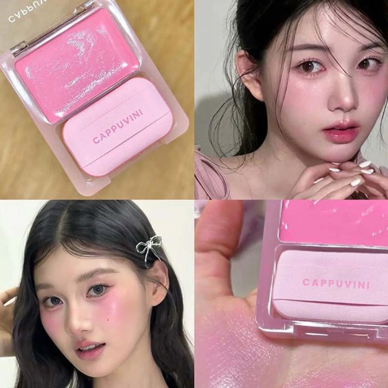 1Pc Cappuvini Dewy Water Glow Cream Blush & Highlighter Stick Palette Multi-Gebruik Bouwbaar Kleur Vervaging Luchtig Effect voor Gezicht
