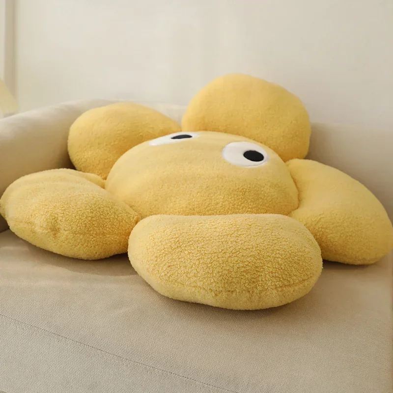 65 سنتيمتر Kawaii عباد الشمس كرسي وسادة محشوة وسادة مقعد الطفل الطابق حصيرة اللعب رقيق لينة لير زهرة وسادة فتاة هدية عيد ميلاد