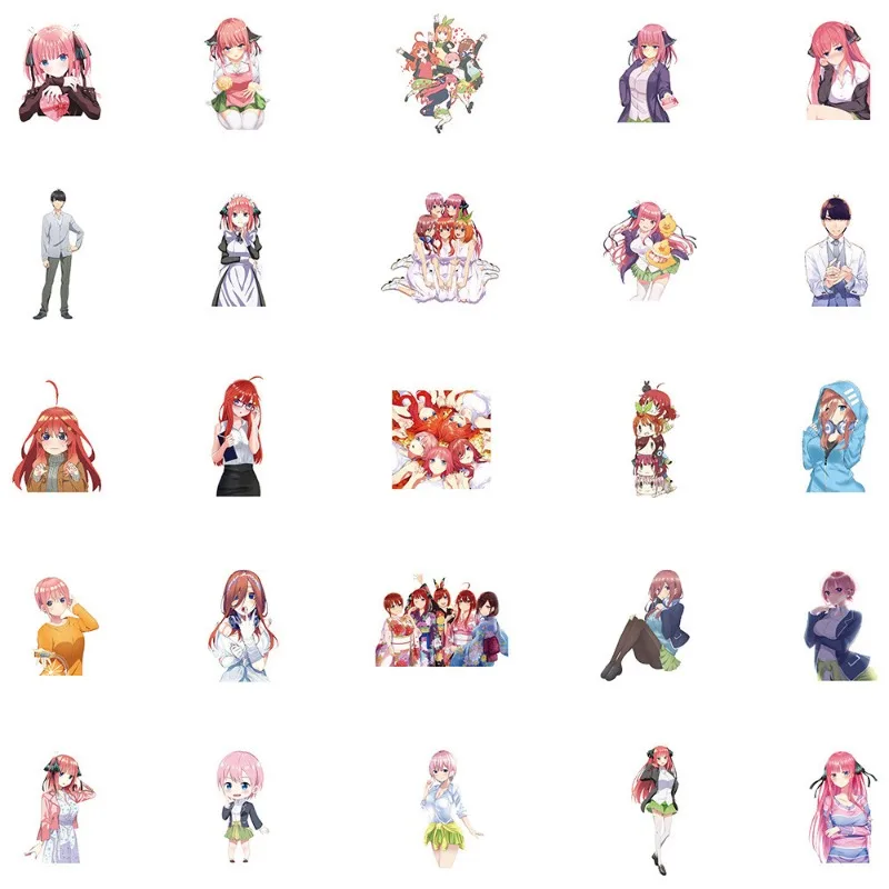 50st. De Typische Vijflingen Anime Stickers Bagage Waterbeker Briefpapier Scooter Scooter Laptop Decoratie