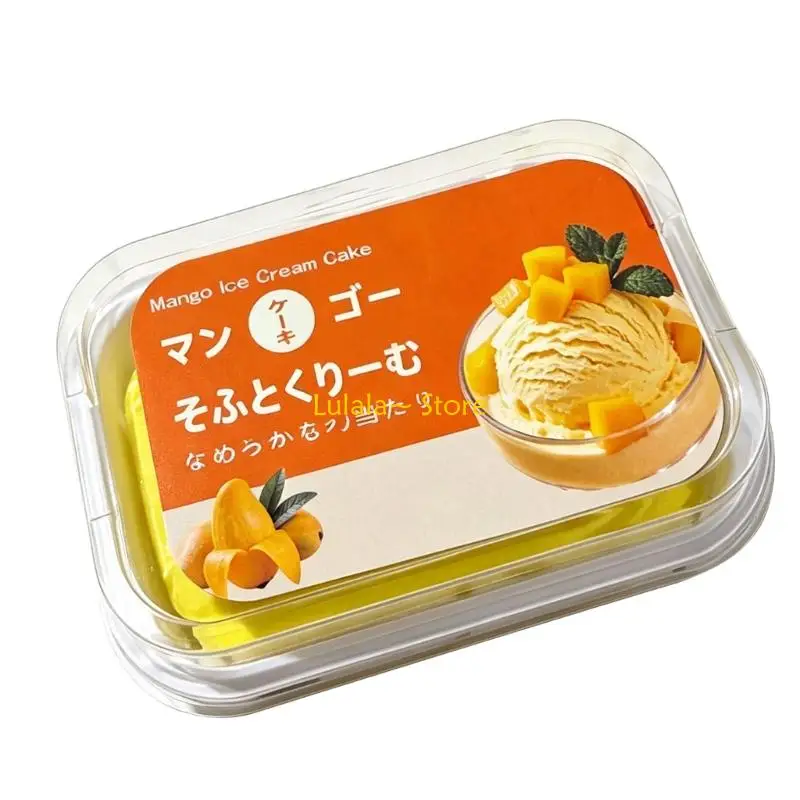 Y4QA Hand Press Toy in Ice Cream Cake Stress Toy PU Material for Study Breaks, Desk Break Activity and Daily Play