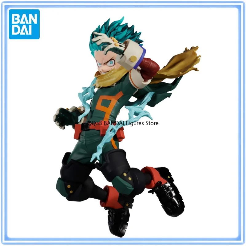 Bandai Original My Hero Academia Izuku Midoriya THE AMAZINE HEROES PLUS Anime Action Figure Desktop Ornaments Model Gift