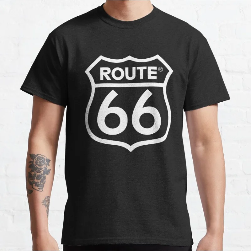 

0913 The main street of america Historic Route 66 US Mother Road Gift t shirt Americas Highway Graphic clothes All size Tops