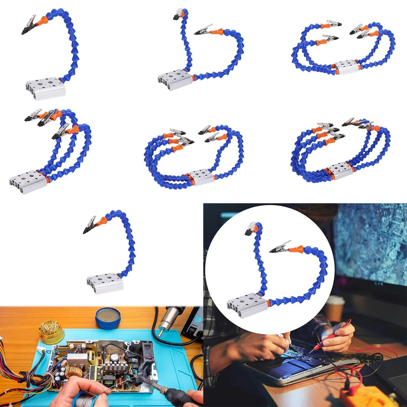 

Soldering Helping Hand Electronic Repair Good Sealing Welding Holder Parts for Assembling Model Assembly Hobbyists DIY Projects