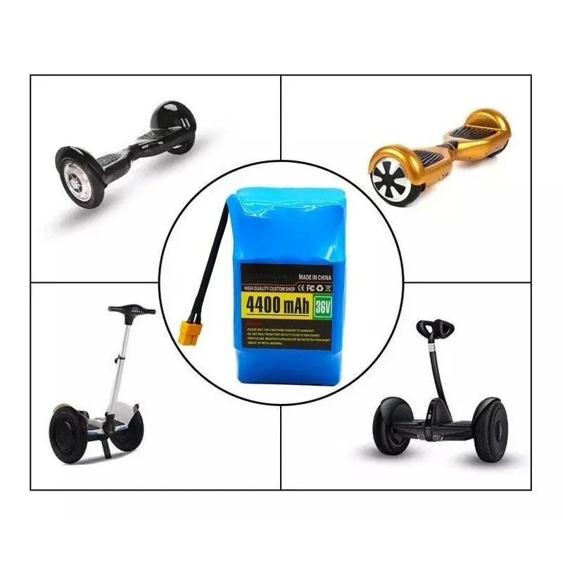 SWZY 36V 12Ah 10s2p Lithium Rechargeable Battery,True for Electric Self-balancing Scooter HoverBoard Unicycle, Exceptional Batte