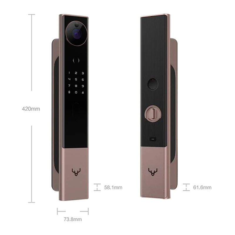 

M-R1M-1-1 2022 Mijia Mihome Password/Card Security Protection Digital Biometric Electronic Fingerprint Smart Door Lock