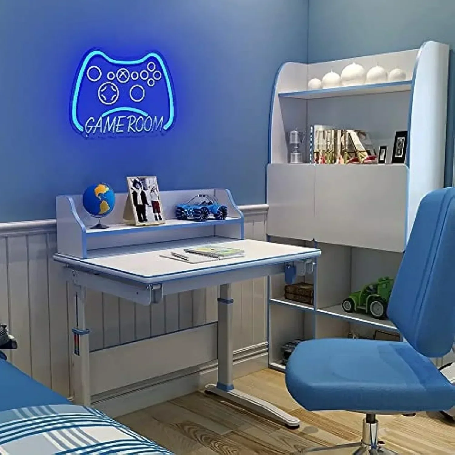 غرفة الألعاب كبيرة LED النيون تسجيل ضوء النيون جدار ديكور فني لغرفة الألعاب غرفة نوم مقهى غرف معيشة بار هدايا الحفلات USB عكس الضوء #6