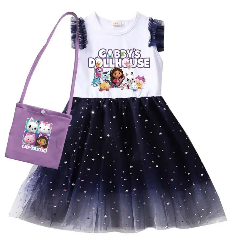 Disfraz de casa de muñecas de Gabby para niñas, vestido con sombreros, vestido como tu personaje favorito de la serie con este bonito vestido