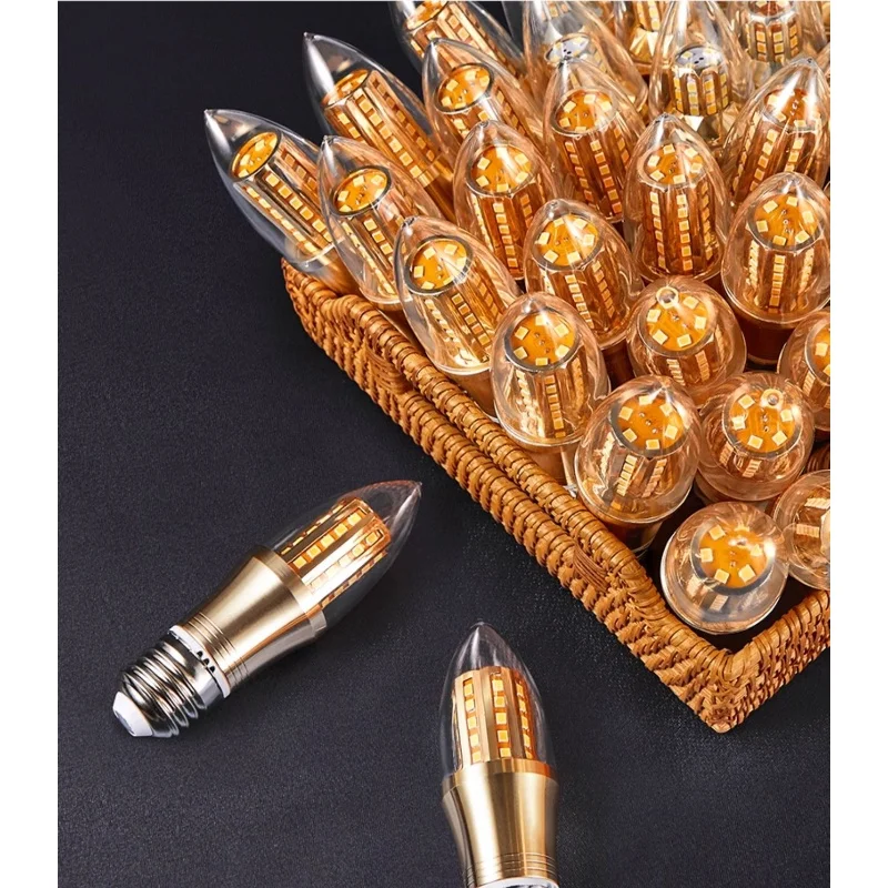 Eye protection LED bulb tip bulb e14e27 screw 7W9W energy-saving lighting high brightness bead light source