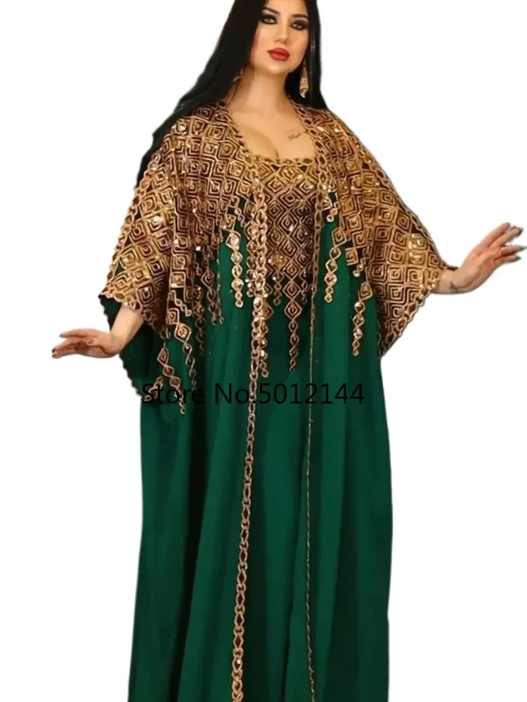 

Eid 2 Piece Set with Inner Dress Party Abaya Women Ramadan Cardigan Long Dress Suits Kaftan Vestidos Largos Robe Jalabiya 2025