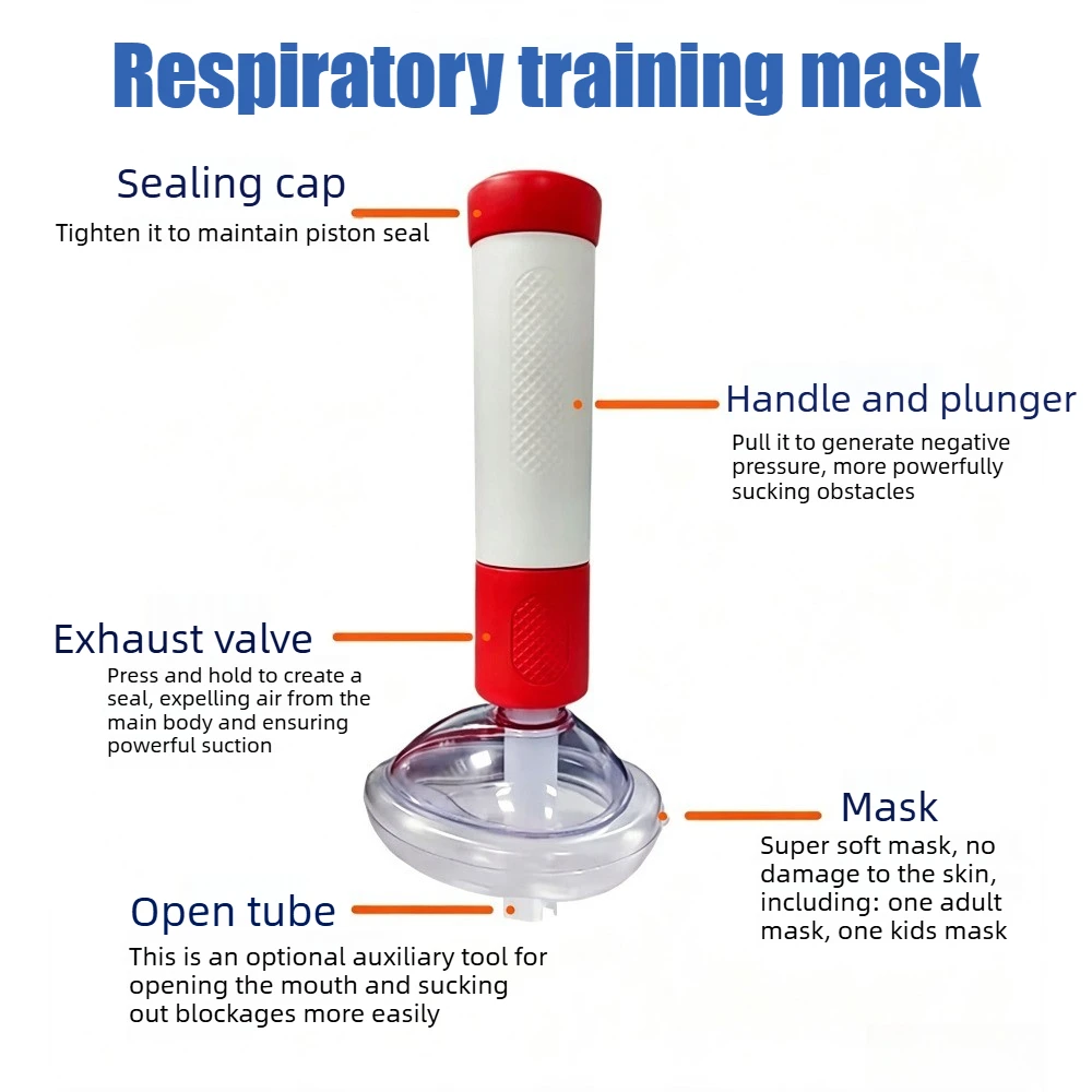 Anti Choking Device Heimlich Maneuver Rescue Tool Airway Suction Mask First Aid Kit Adult Child Infant Emergency Home Safety