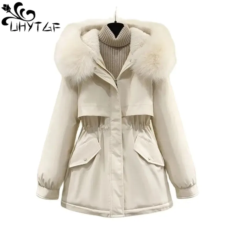 

Cotton Padded Down Jacket Women Plush Thicken Short Winter Large Size Hooded Winter Jacket Coat Female Down Parkas Overcoat 2753