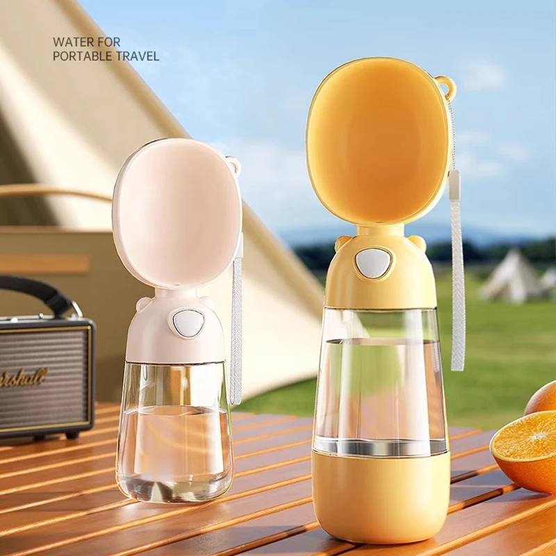 

Multifunctional Portable Dog Water Bottle Leakproof Design Hangable Heat-resistant Plastic Pet Food Storage Dogs Accessories