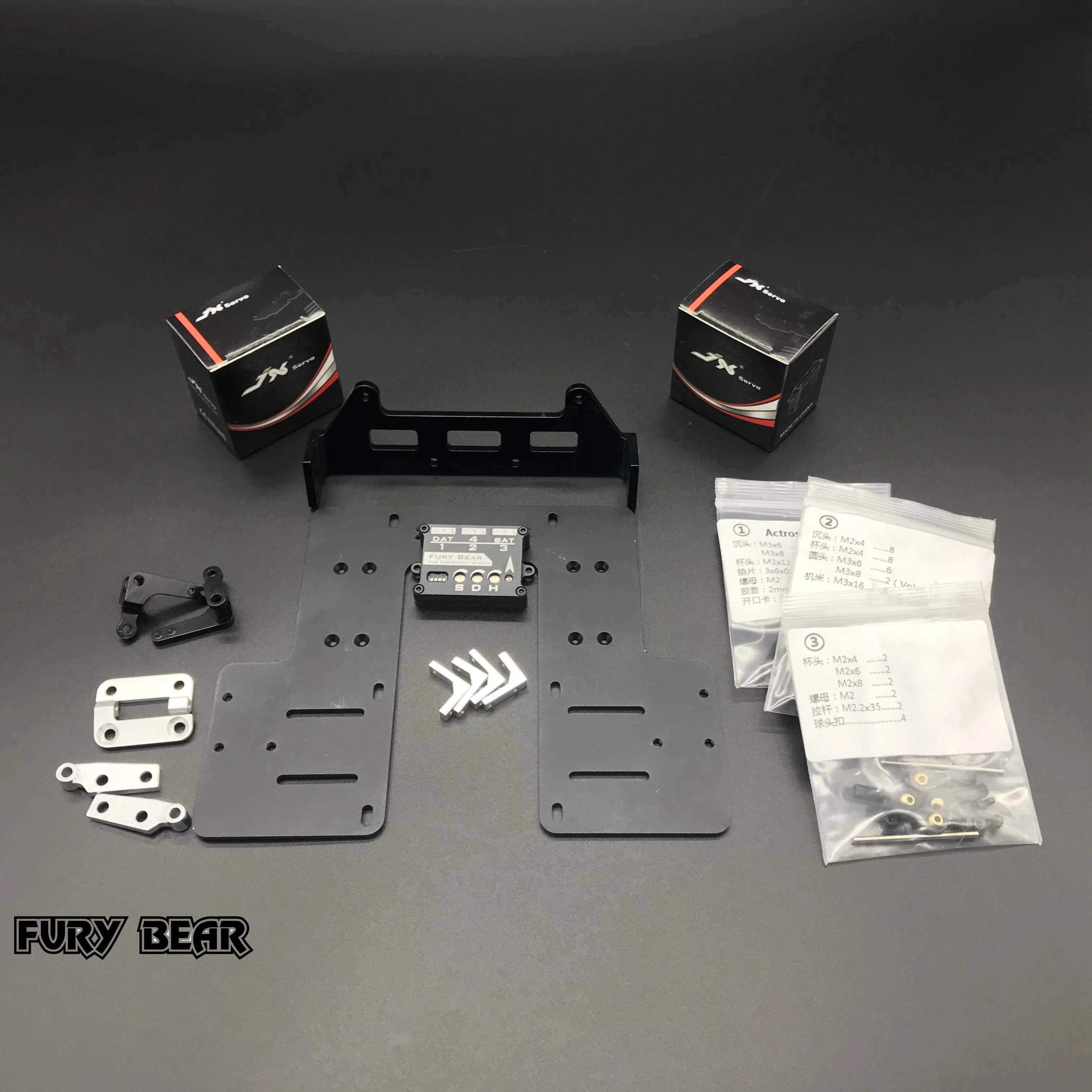 Nooxion Fury Bear 1/14 Trucks Cab Suspension For Tamiya  For Scania Volvo MAN,For Actros Arocs 770s Car Parts