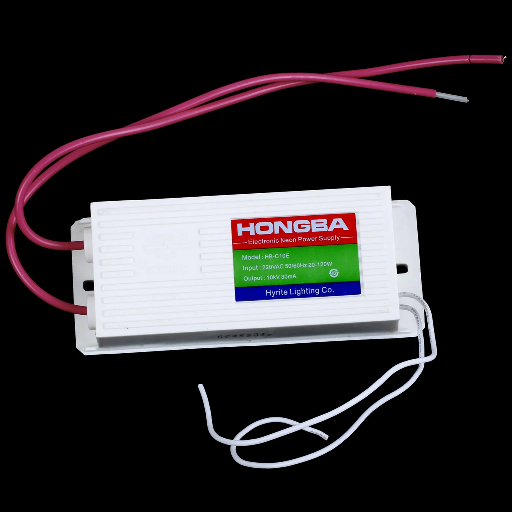 

A98E-2Pc Электронный неоновый трансформатор Hb-C10 10 кВ Неоновый источник питания Выпрямитель 30 мА 20-120 Вт
