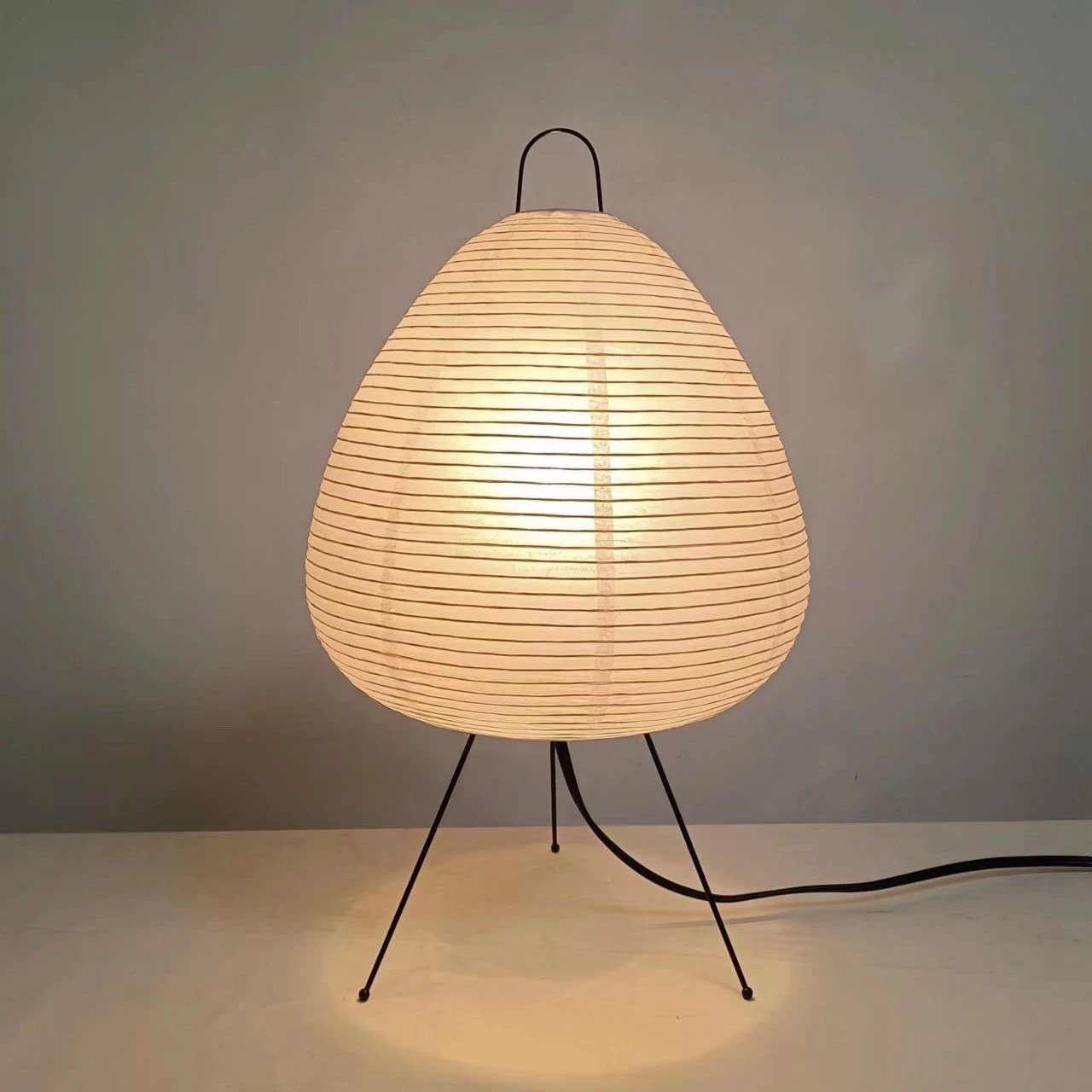 Lanterne japonaise en papier de riz, lampe de Table Led sur pied avec trépied, pour salon, chambre à coucher, bureau, hôtel, maison, décor créatif