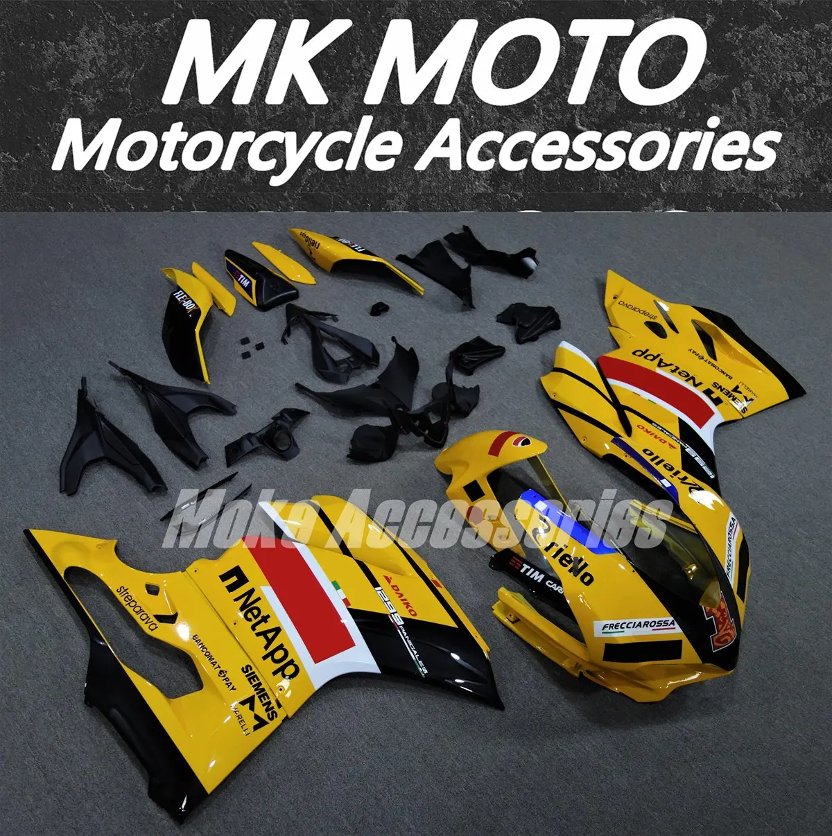 New Fairings Kit Fit For 959 1299 Panigale 2015 2016 2017 2018 Bodywork Set 15 16 17 18 Abs High Quality Injection Black Yellow
