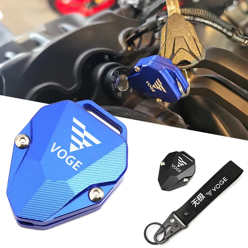 CNC Key Cover Case Shell Protection Keychain Keyring Motorcycle Accessories For Voge 525R 250Rr 300Rr 300Ac 300Ds 500Ds 650Ds