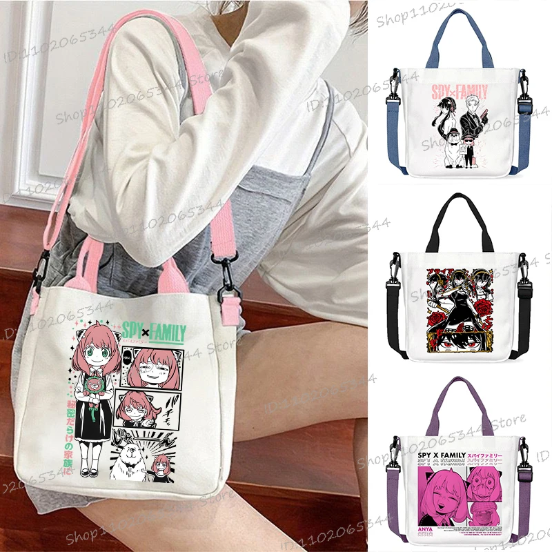 

Новая мода Spy × Family Yor Forger, повседневные сумки на плечо с принтом для мужчин и женщин, эстетика, трендовые сумки через плечо в стиле аниме для унисекс
