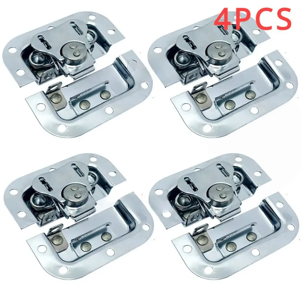 4Pcs Spring Loaded Butterfly Twist Lock Buckle Security Lock Heavy Duty Air Box Lock Alloy Recessed Mount