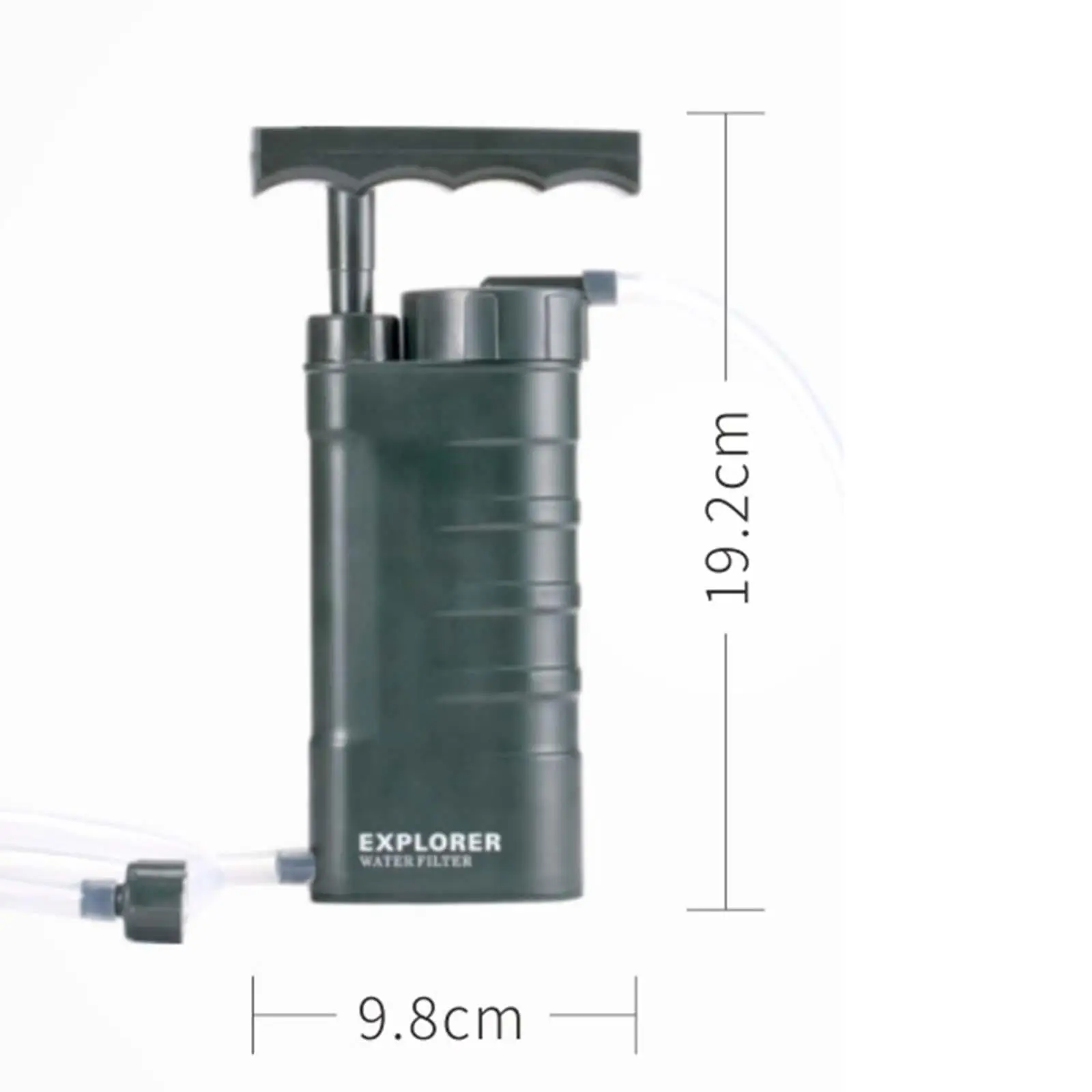 Portable Water Filter System Equipment with Hose Water Filtration Water Purifier for Survival Camping Emergency Family Outdoor