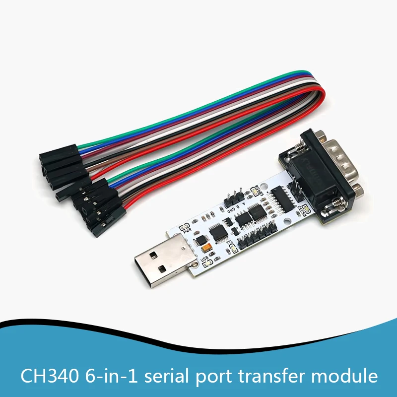 6-in-1 serielle Schnittstelle automatisches Konvertierungsmodul USB zu UART USB zu TTL RS232/RS485 (CH340)