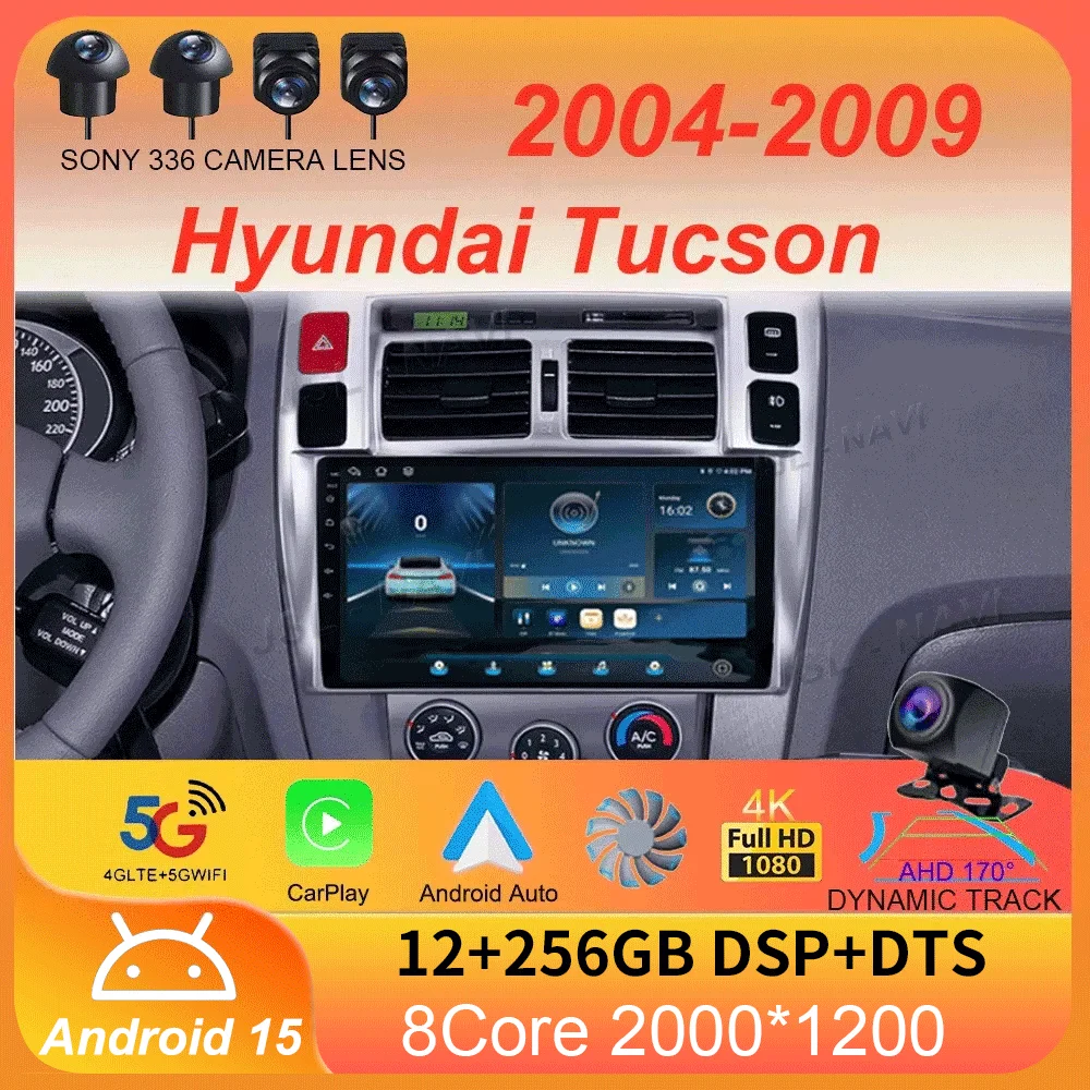 

Android 15 Carplay Car Radio For Hyundai Tucson 2004 2005 2006 2007 2008 2009 Multimedia Video Player Navigation Stereo 2Din DVD