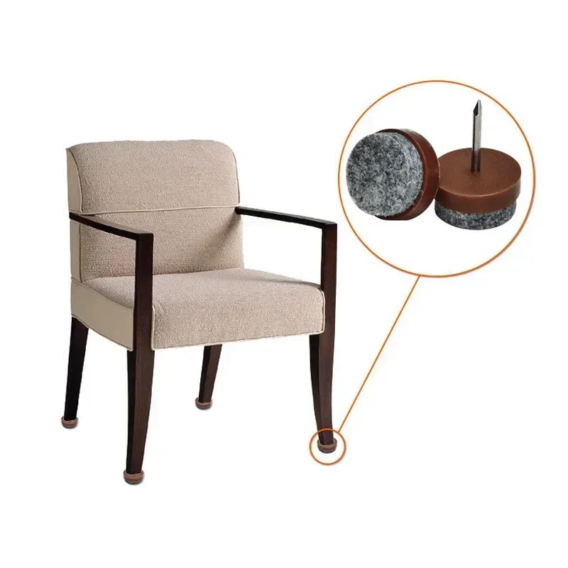 30pcs 14-28mm 플라스틱 펠트 손톱 미끄럼 방지 의자 테이블 침대 찬장 다리 패드 가구 나무 바닥 보호기 네일 하드웨어