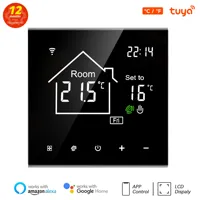Tuya Smart Home Wifi Wireless Thermostat RF Battery Gas Boiler Water Heating Digital Temperature Controller Alexa Google Home