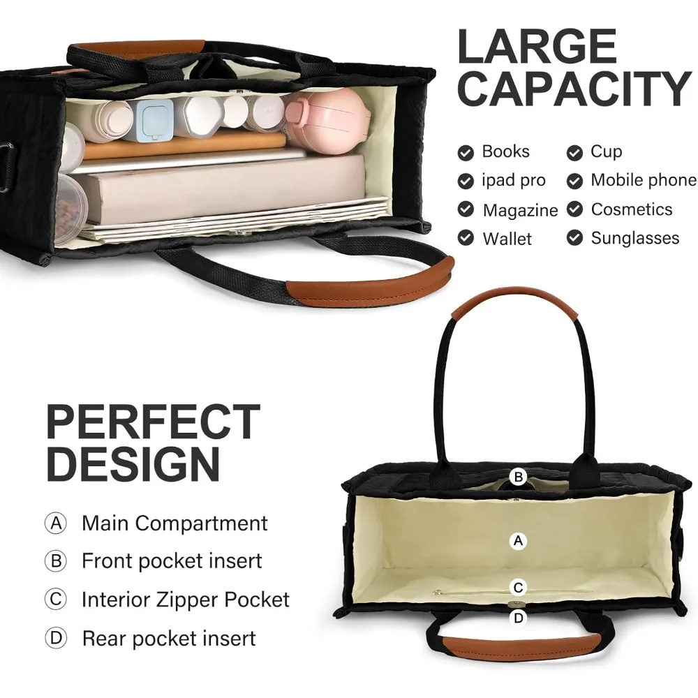 Tote Shoulder Bag for Women with Pockets Compartments 6