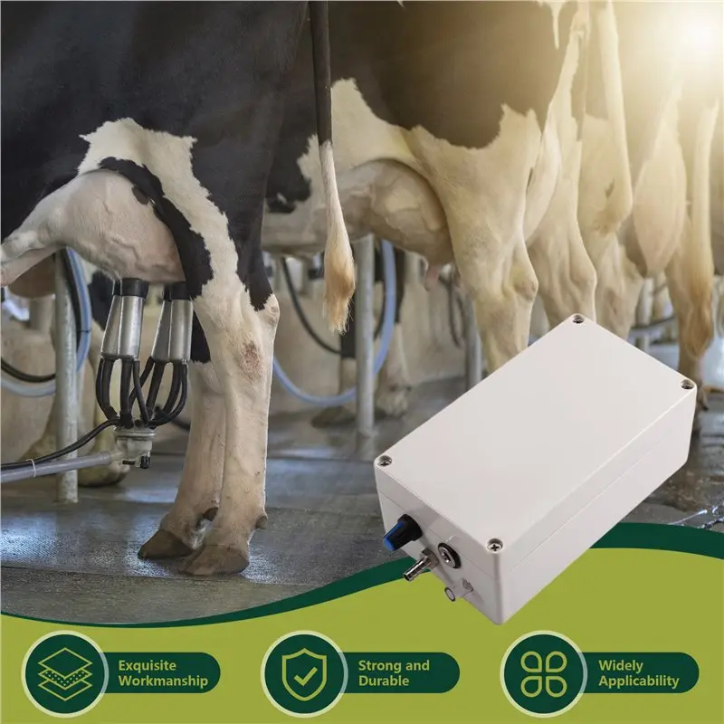 A25F-12V Electric Pump Milking Machine Accessories Vacuum Pump Not Include Bucket For Donkey Sheep Cow Horse EU Plug
