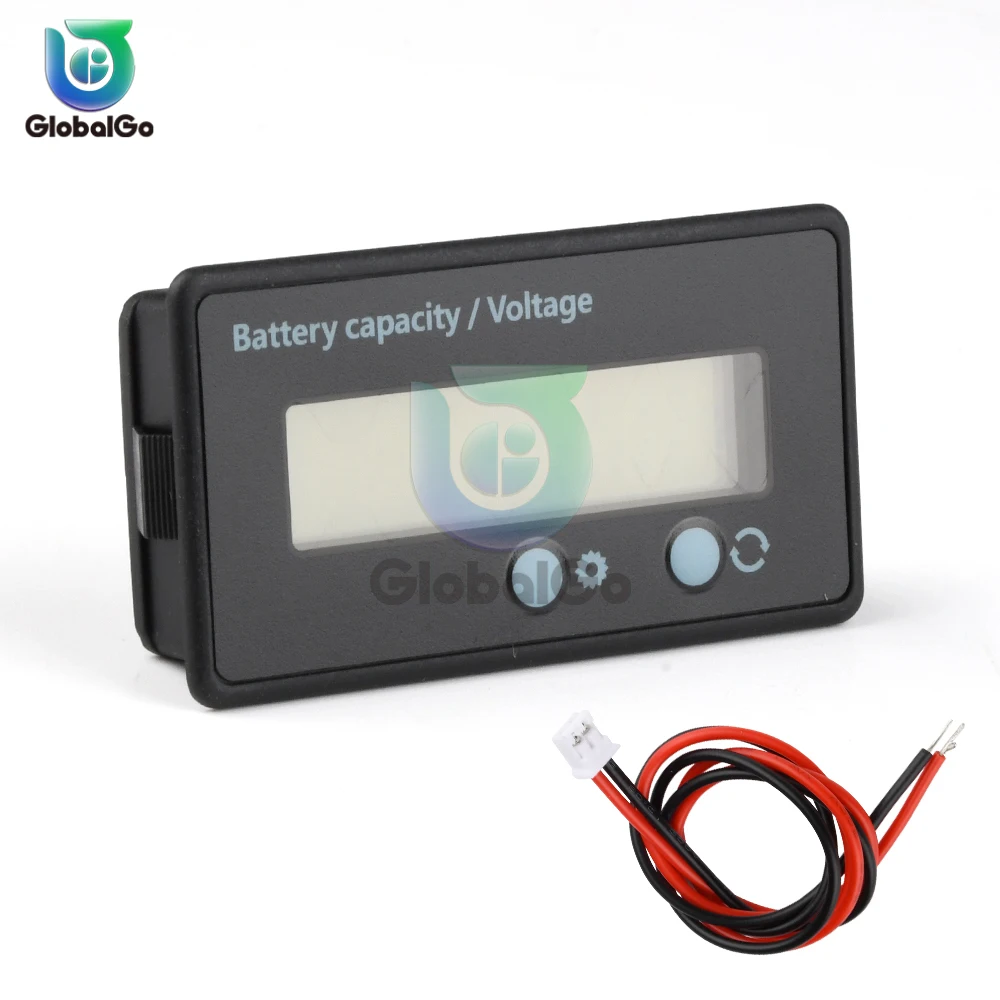 Lithium Battery Capacity Indicator 6-73V LCD Acid Lead Lithium Battery Capacity Indicator Voltmeter Voltage Tester