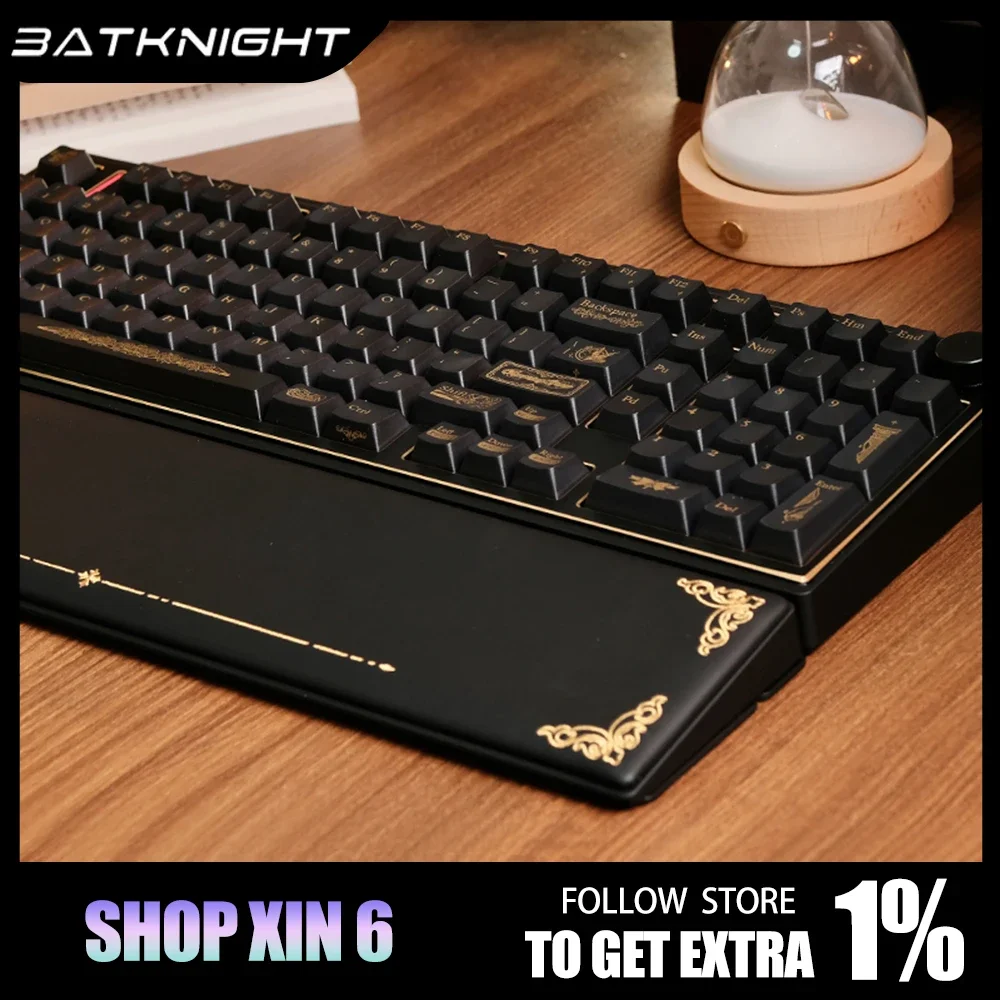 Batknight Live100 Wireless Bluetooth Mechanical Keyboard Tri Mode Aluminium Alloy Customized Keyboard Pc Game Accessoirse Gifts