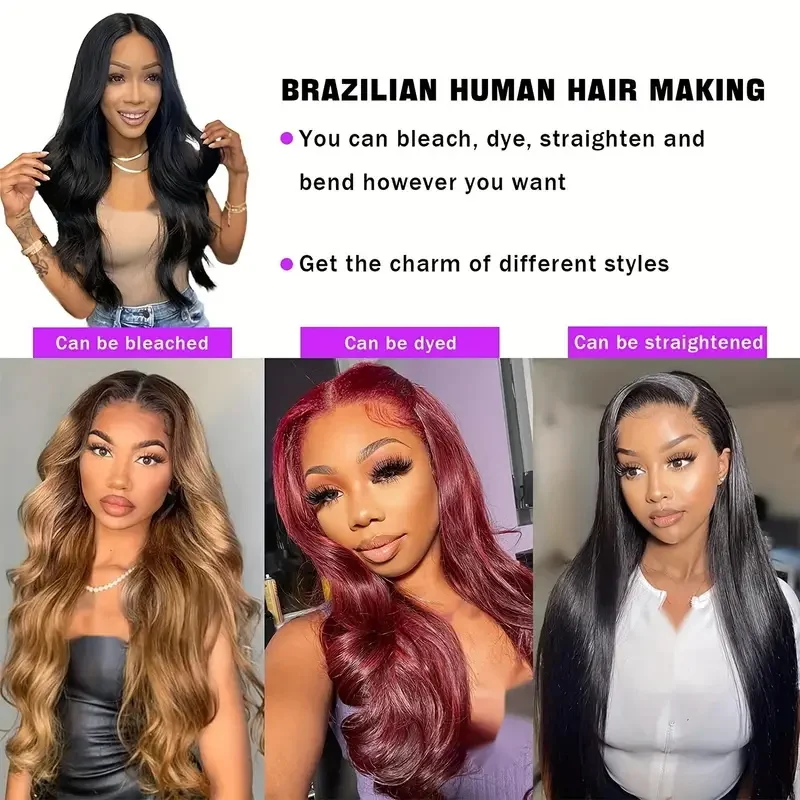 Body Wave Wig 13x4 Lace Front Wigs Peruvian Remy Human Hair Wig Pre Plucked 13x6 Lace Front Wigs For Women 180 Density