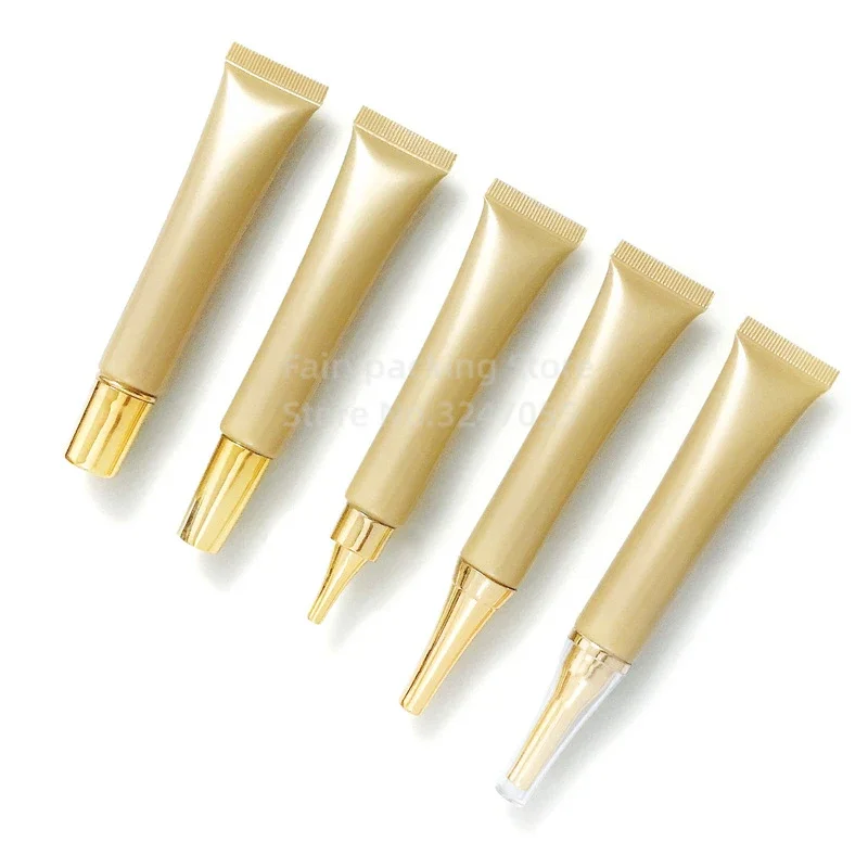 

20ml/g Pearl Light Gold Cosmetic Hose Acne Print Concealer Cream Essence Empty Bottles Empty Soft Tube