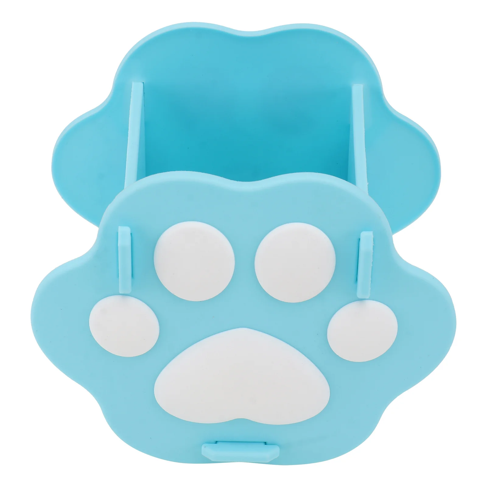 

Cute Cartoon Cat Claw Pen Holder Desk Container Stationary Blue Pvc Soft Glue Office