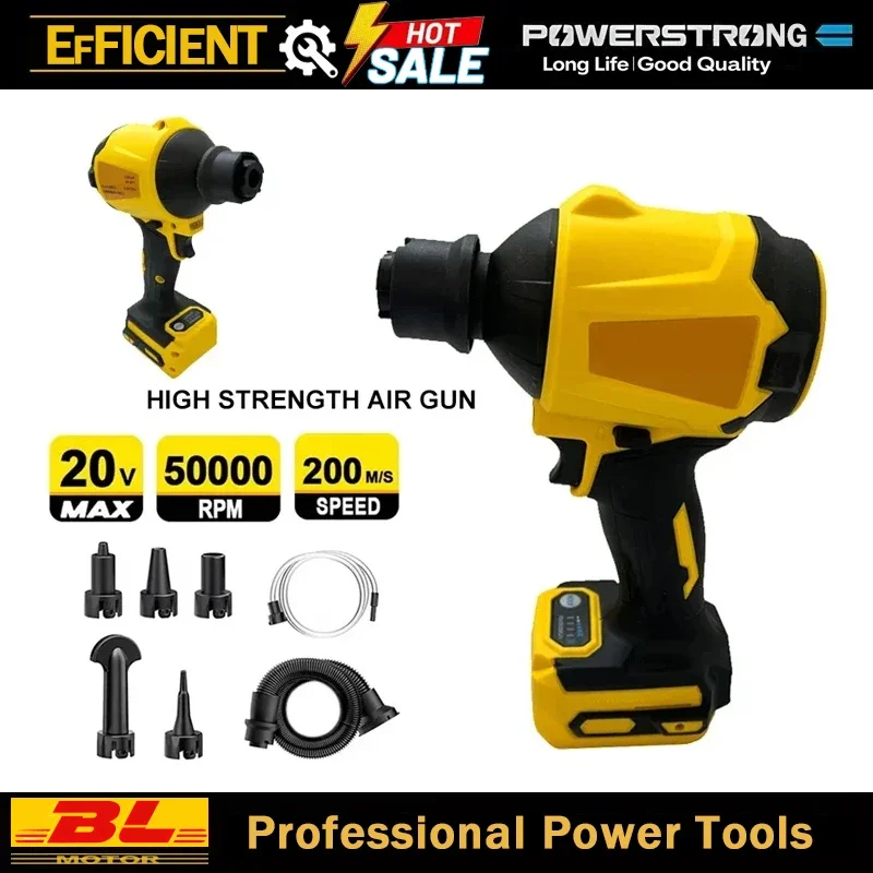 Air Blower Brushless Cordless Dusting Machine Electric Dust Blower Inflator Handheld Fan For Dewalt 20V Battery Fit Dewalt