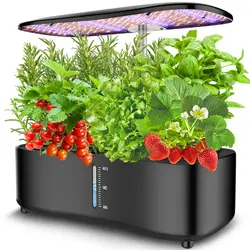 Intelligentes Hydroponik-Anbausystem für den Innenbereich, 12 Schoten, Hydrokultur-Anbau, automatische Growbox, höhenverstellbare Pflanzen-Wachstumslichter