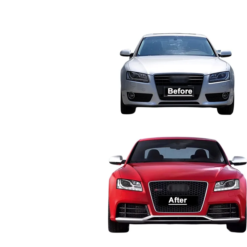 A5 2008 2009 2010 2011 2012 change to RS5  body kits for Audi rs5 Front car bumpers Grill