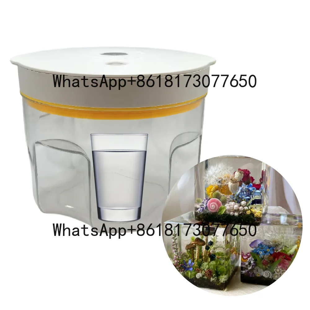 

Resin Vacuum Degasser, 99% Bubble Removal 95kPa Chamber for UV/Epoxy Resin Casting Projects