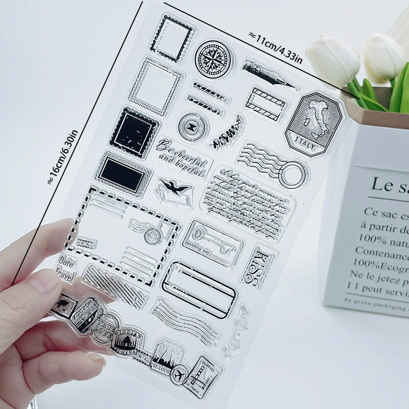 Lot De Tampons Transparents Haute Couture Creative Expressions – Design Vintage Par Taylor Made Journals – 15,2 X 20,3 Cm – Pour Cartes Et Scrapbooking
