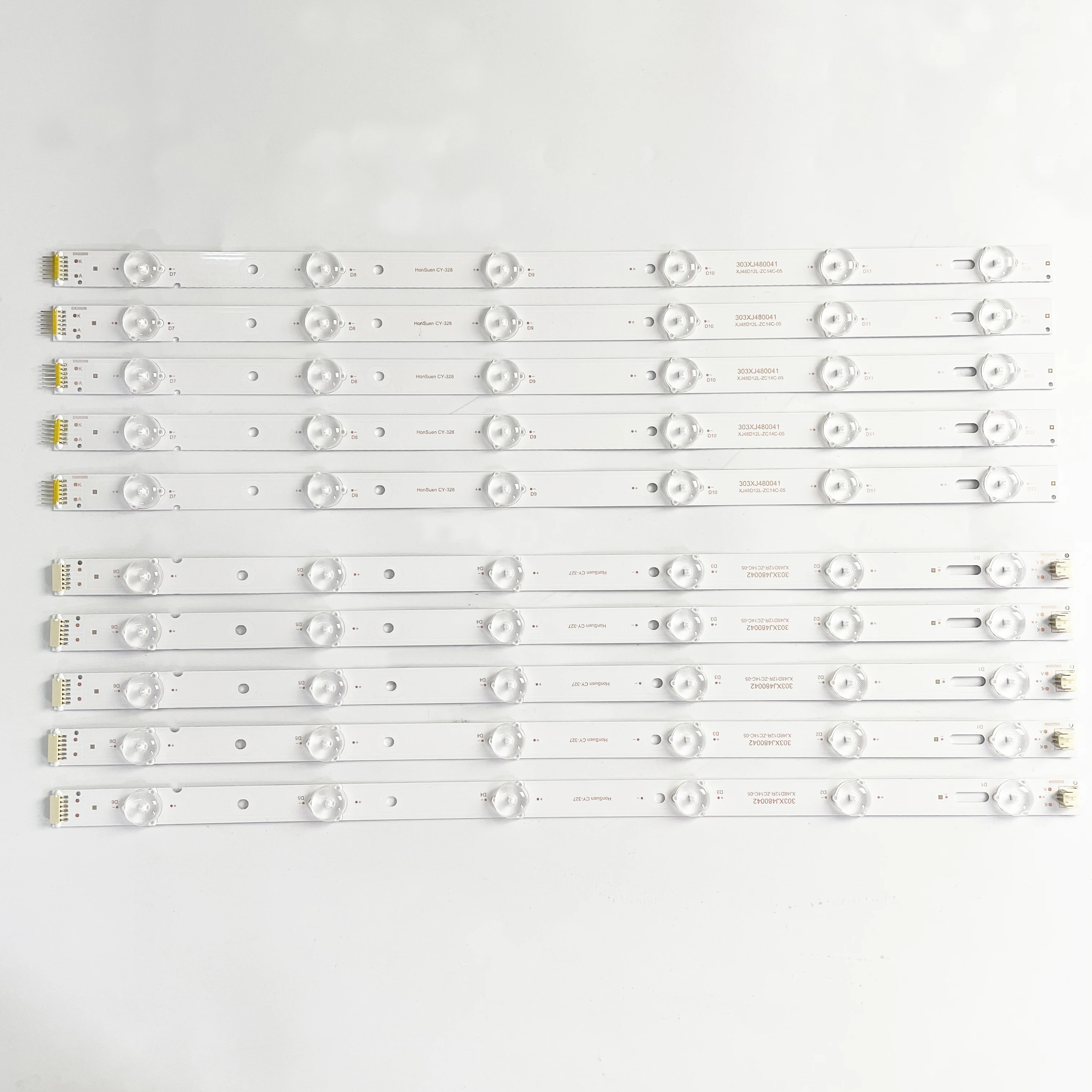 

LED Backlight strip 12 lamp For 303XJ480041 XJ48D12L-ZC14C-05 VLEDTV4814SM CN48HC820 XJ48D12R-ZC14C-05 303XJ480042