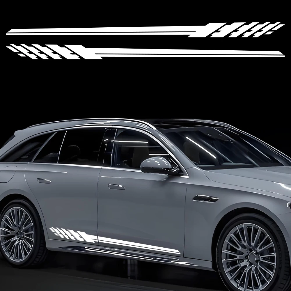 

Наклейки на боковые двери автомобиля Mercedes Benz E53, комплект автонаклеек, виниловая пленка, водонепроницаемые ПВХ-наклейки, внешние автомобильные аксессуары