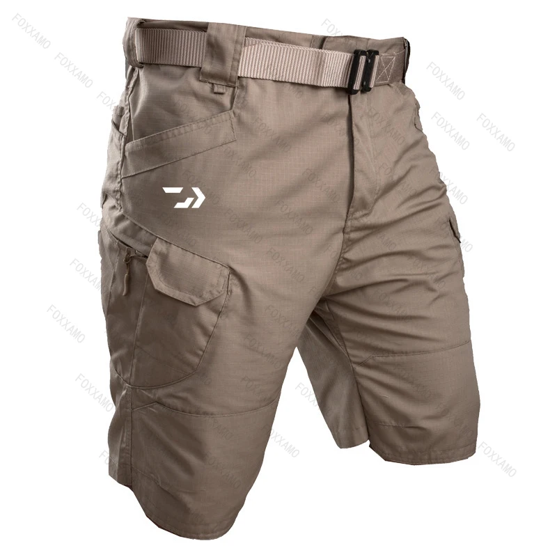 2024 Summer Men's Fishing Shorts, Quick Drying Tactical Shorts, Multi Pocket Shorts, Outdoor Hunting and Fishing Pants