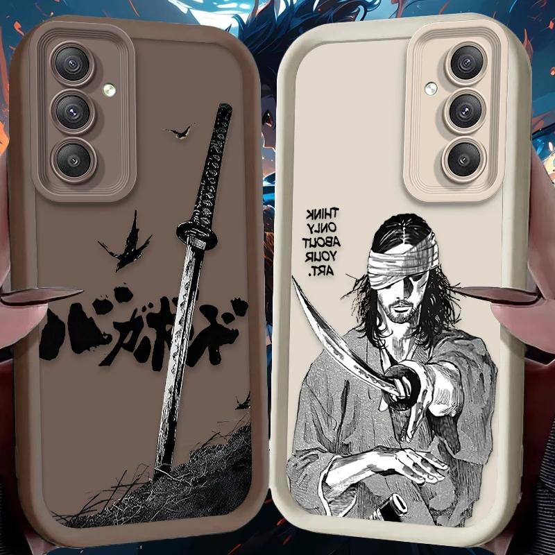 Vagabond Samurai Japanese Soft Case For Samsung Galaxy A54 A05S A05 A34 A24 A14 A53 A33 A23 A13 A52 A52S A32 A22 A12 A71 A51 A31