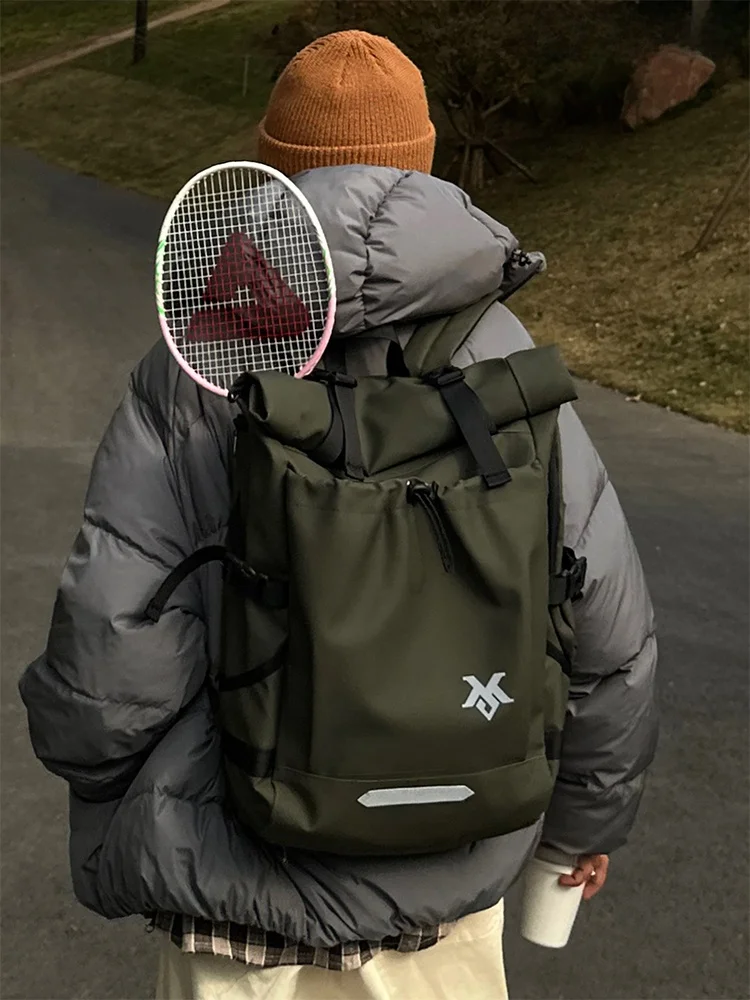 large-capacity-tennis-bag-outdoor-travel-men's-double-shoulder-backpack-functional-workwear-badminton-bag-sports-gear