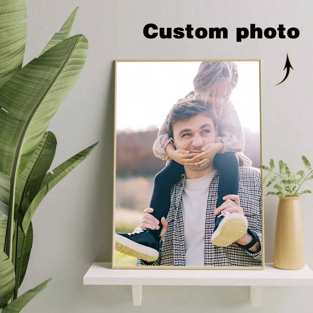 Customizable With Picture Canvas Poster Photograph,Personalized Canvas Poster, Custom Your Photo, Share Your Favorite Memories